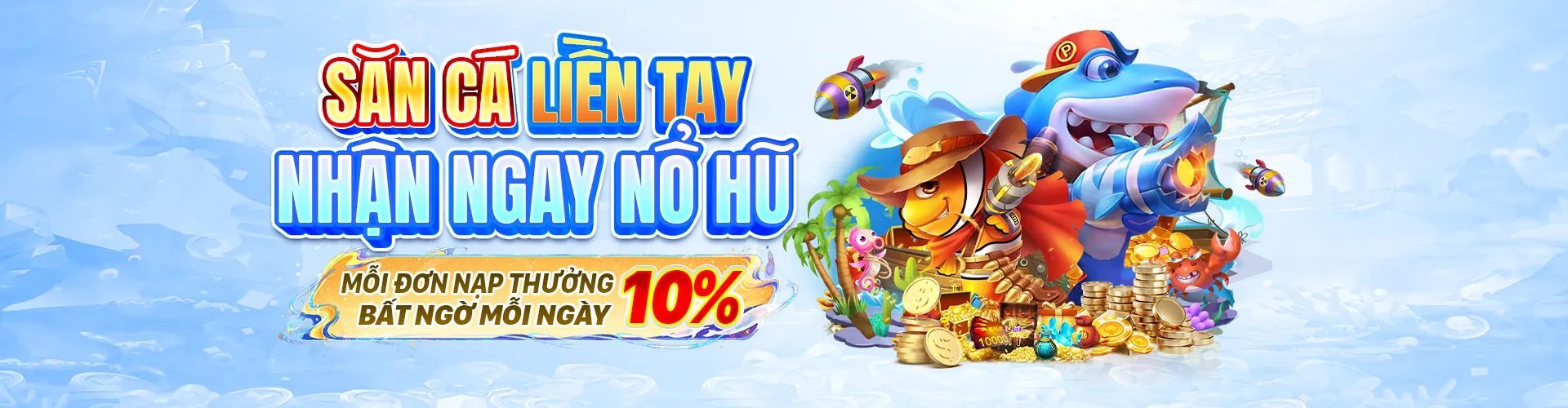 Hình ảnh game bắn cá với cá vàng và phần thưởng lớn